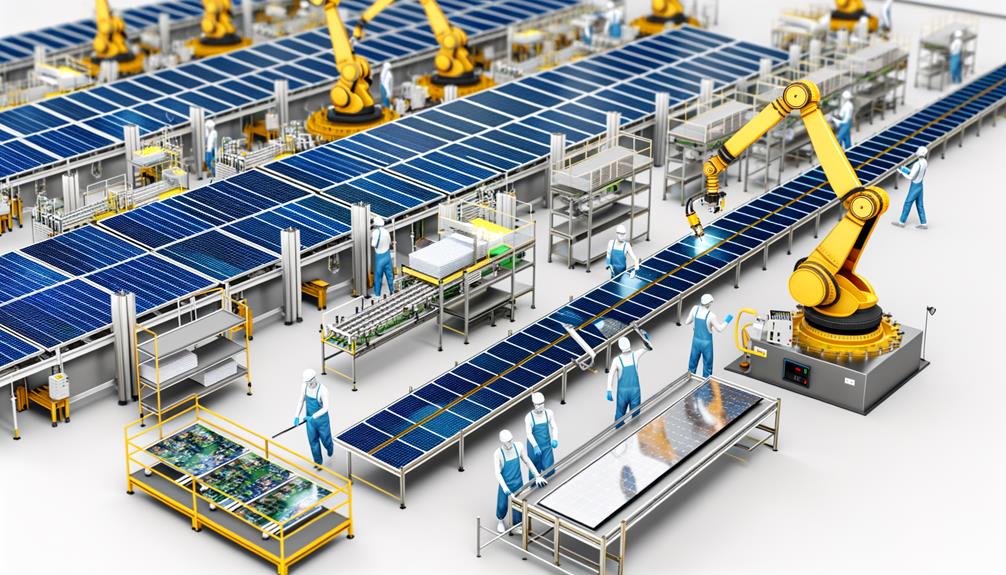 manufacturing process of solar panels